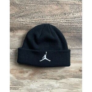 Jordan Jumpman Hat Baby 6 Months Beanie Cap Black White Winter Knit
